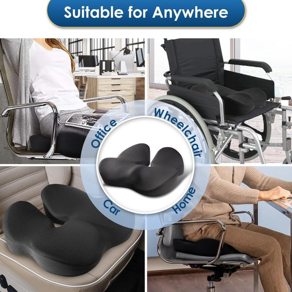 Ergonomic Design Memory Foam Seat Cushion