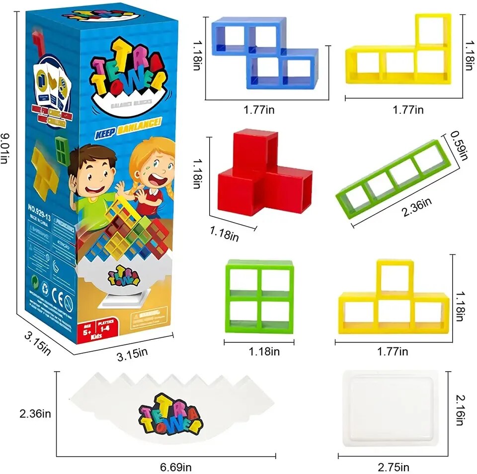 SwingStack 16-Piece Child Balance Toy