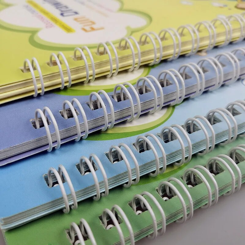 Free Shipping Magic Copy Book Free Wiping English French Copybooks Pen Children Writing Sticker For Calligraphy Montessori Gift