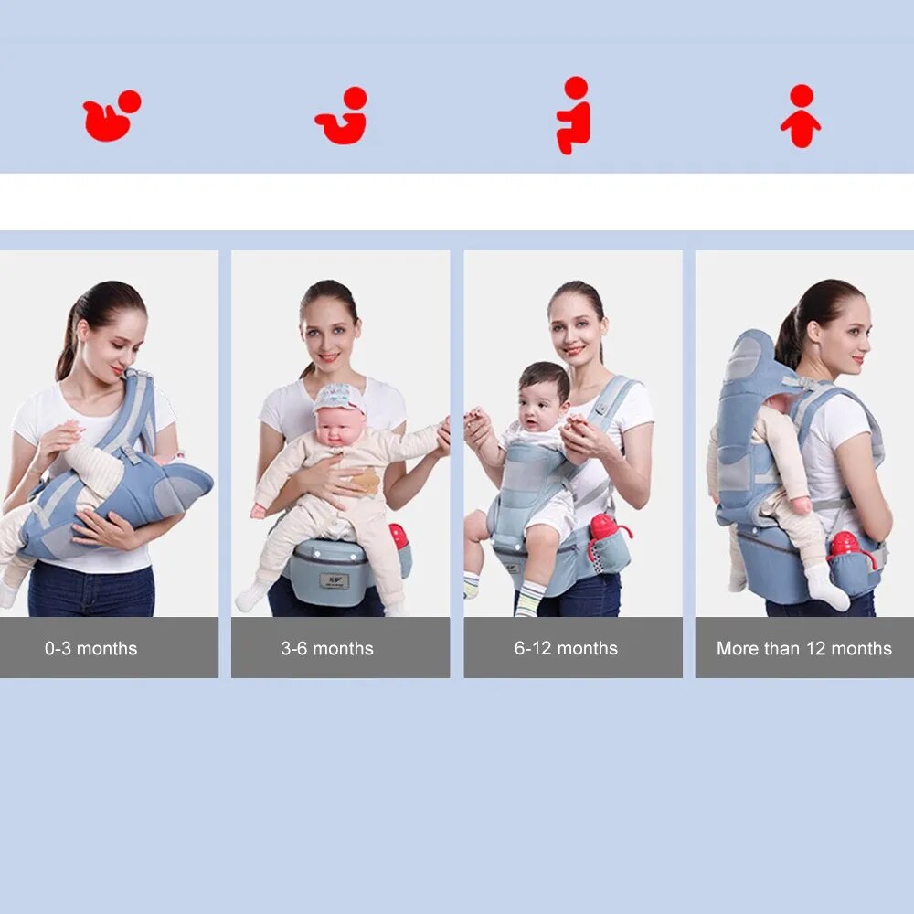 Ergonomic Baby Carrier with Hipseat