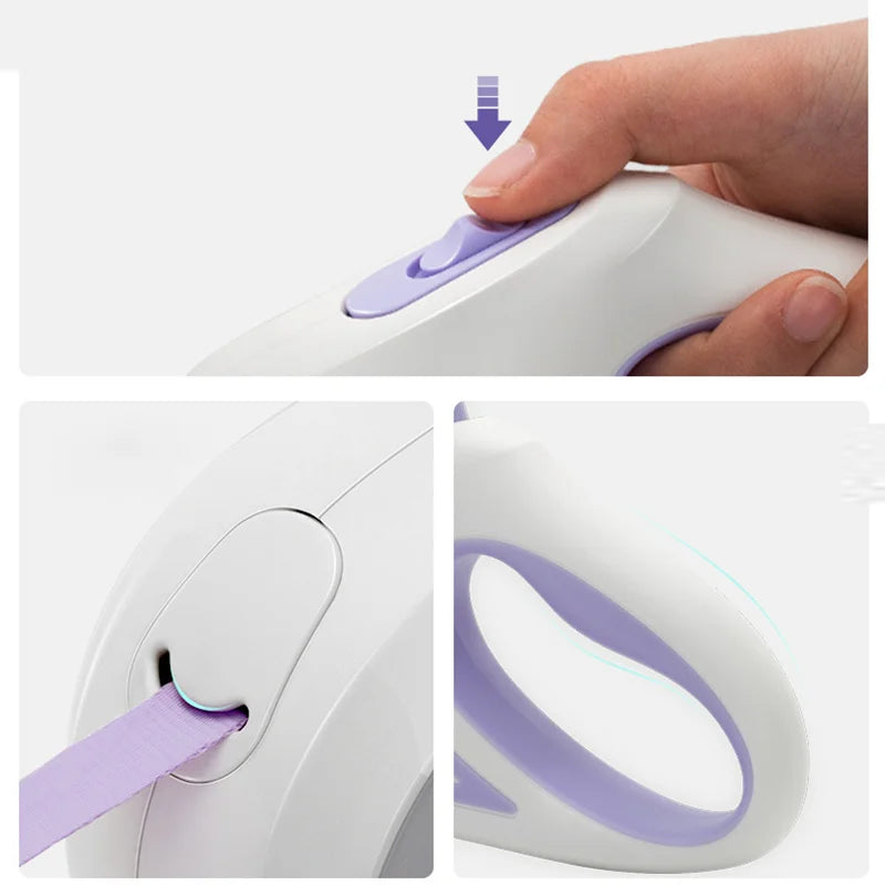 Automatic Extending LED Dog Leash