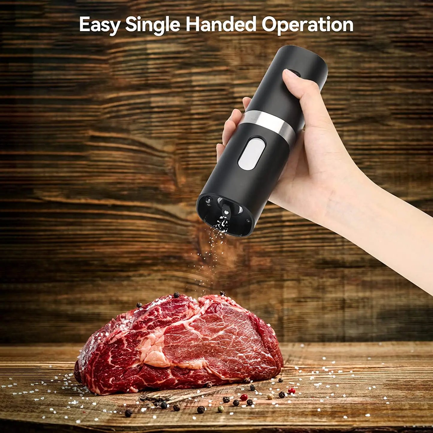 Electric Salt and Pepper Grinder Set