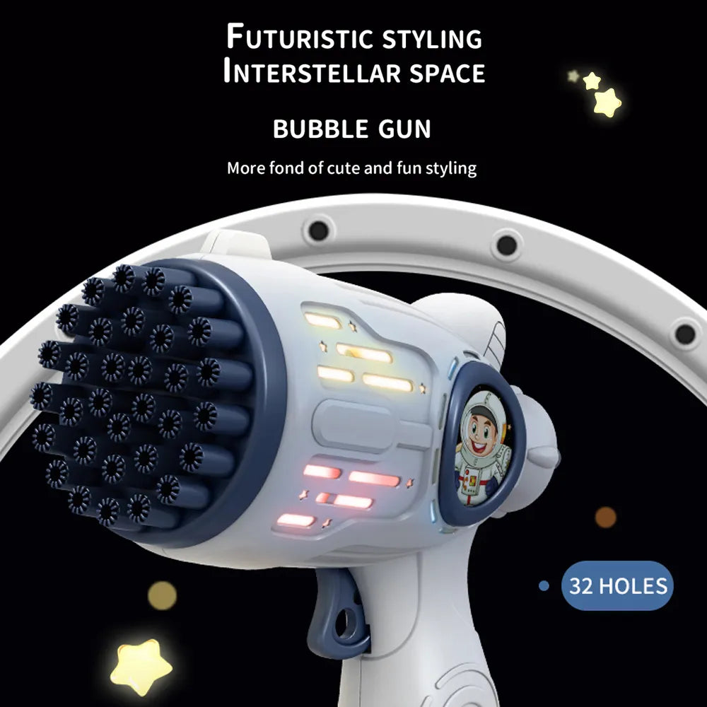 Electric Bubble Gun with LED Light
