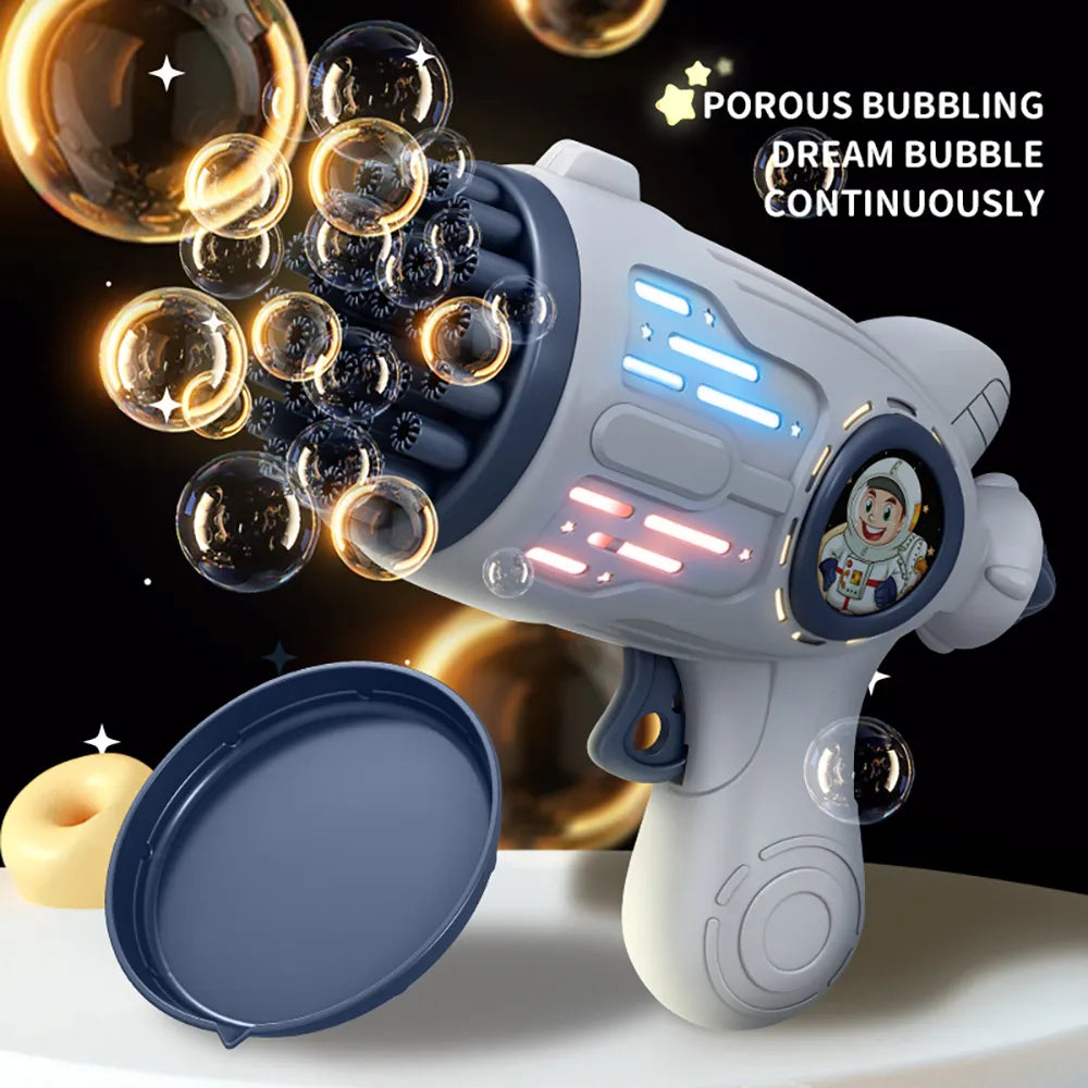 Electric Bubble Gun with LED Light
