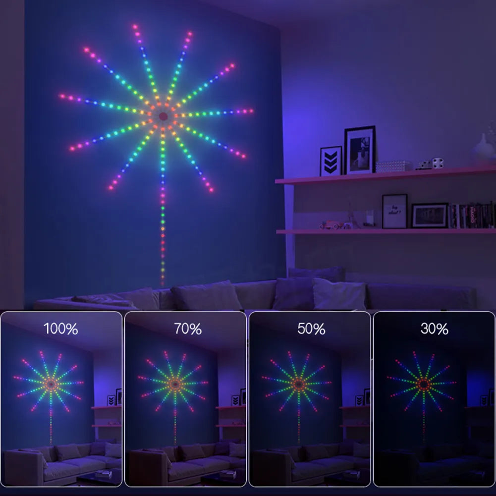 LED Fireworks Strip Lights
