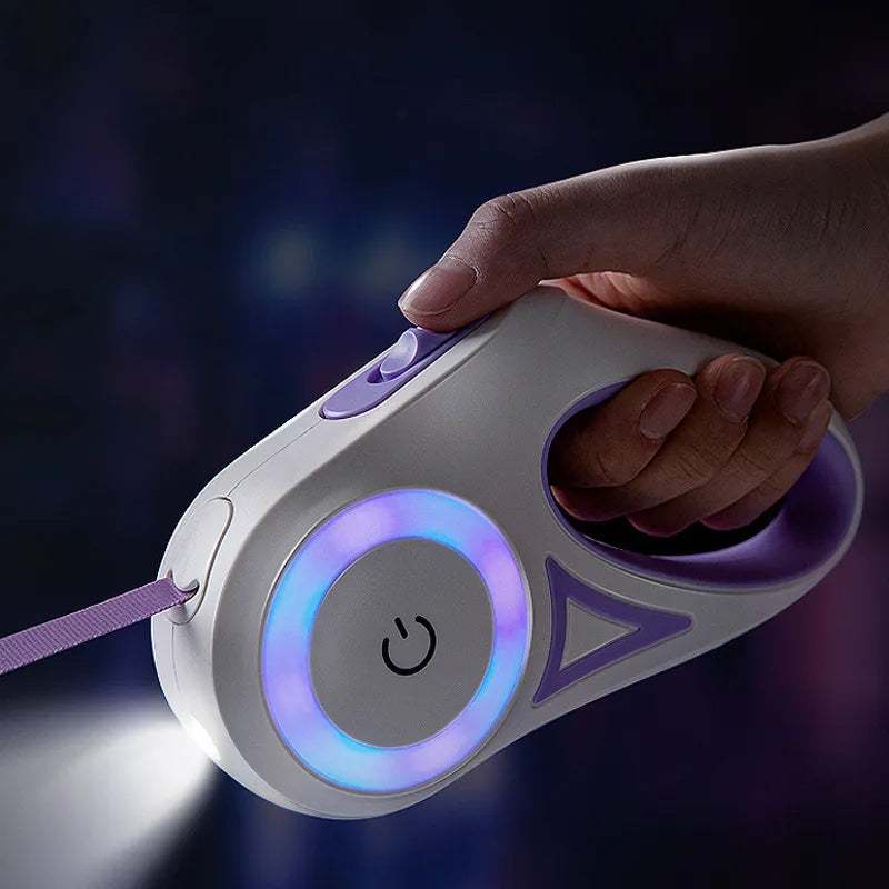 Automatic Extending LED Dog Leash