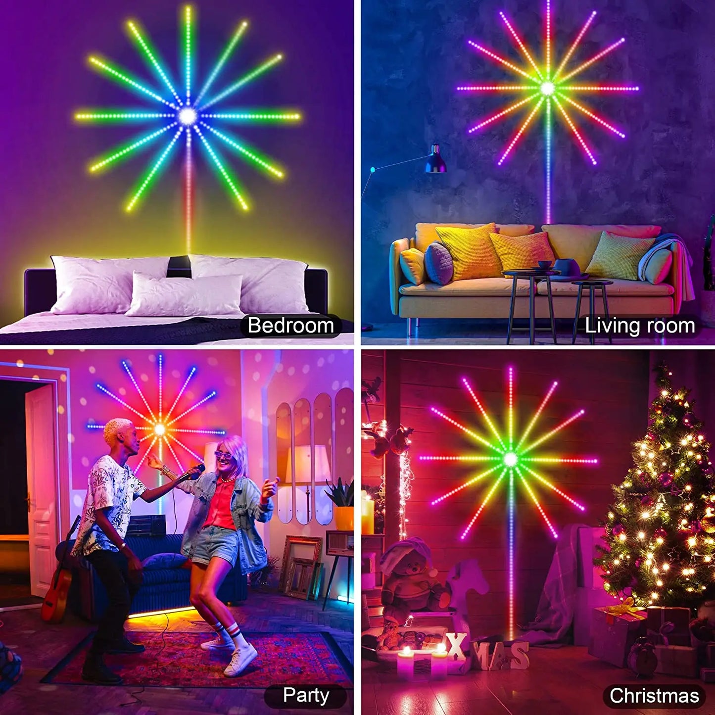 LED Fireworks Strip Lights