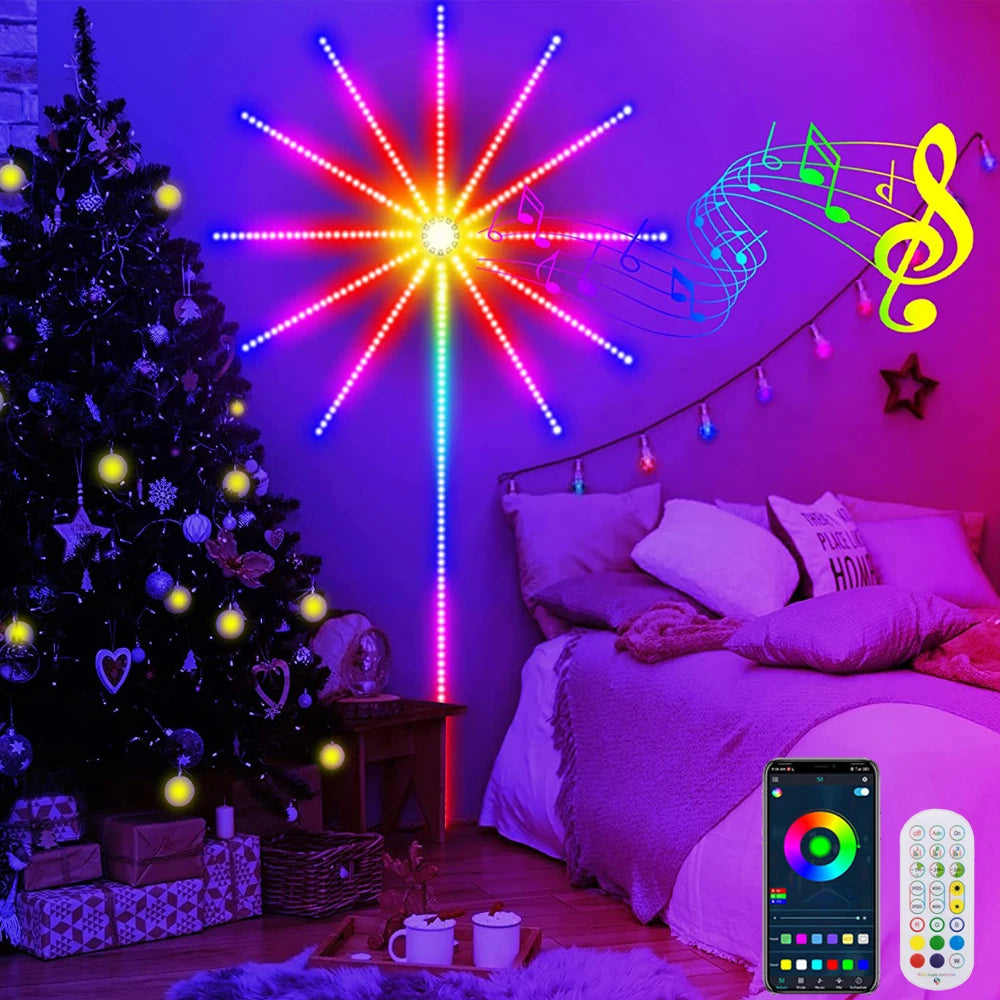 LED Fireworks Strip Lights