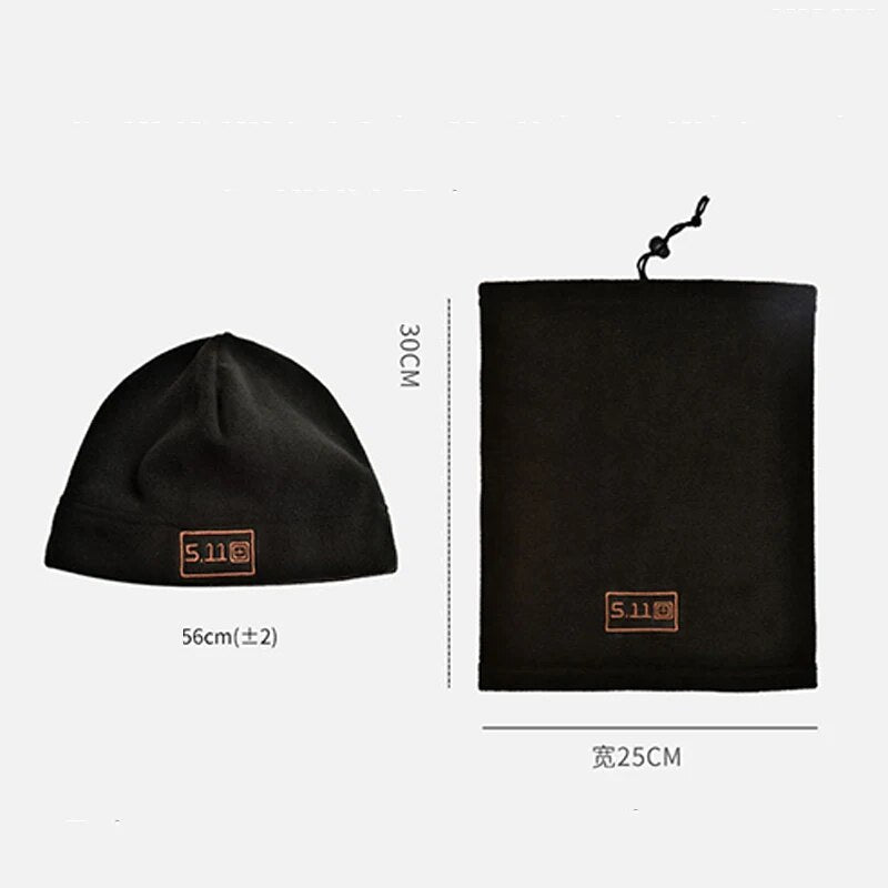 Military Fleece Hat & Scarf Set