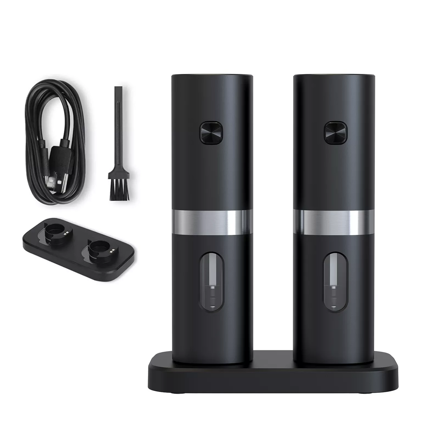 Electric Salt and Pepper Grinder Set