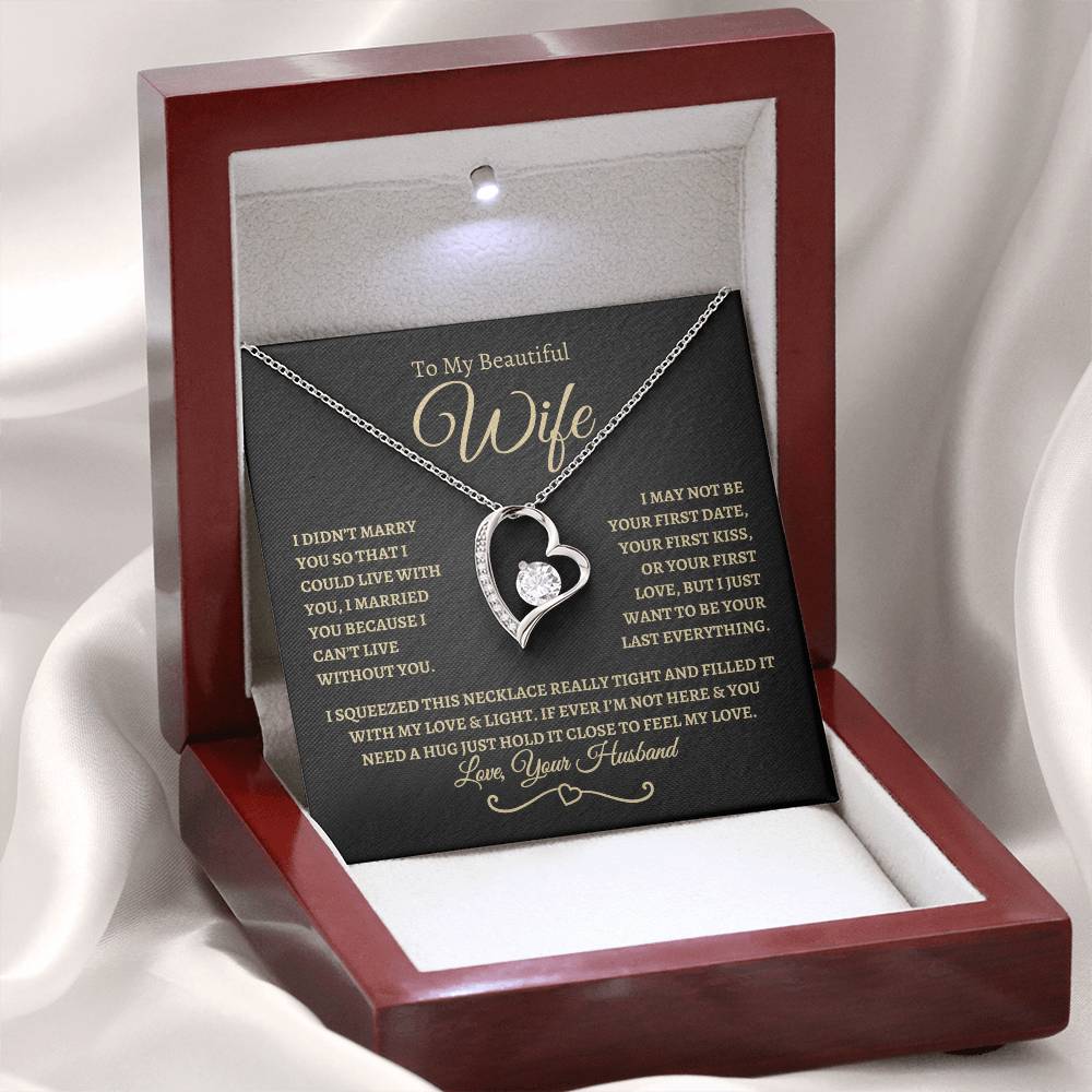 To My Beautiful Wife | Forever Love Necklace - BTG