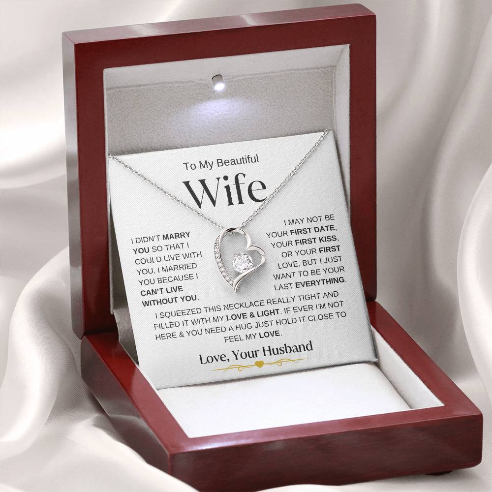 To My Beautiful Wife | Forever Love Necklace - WBa