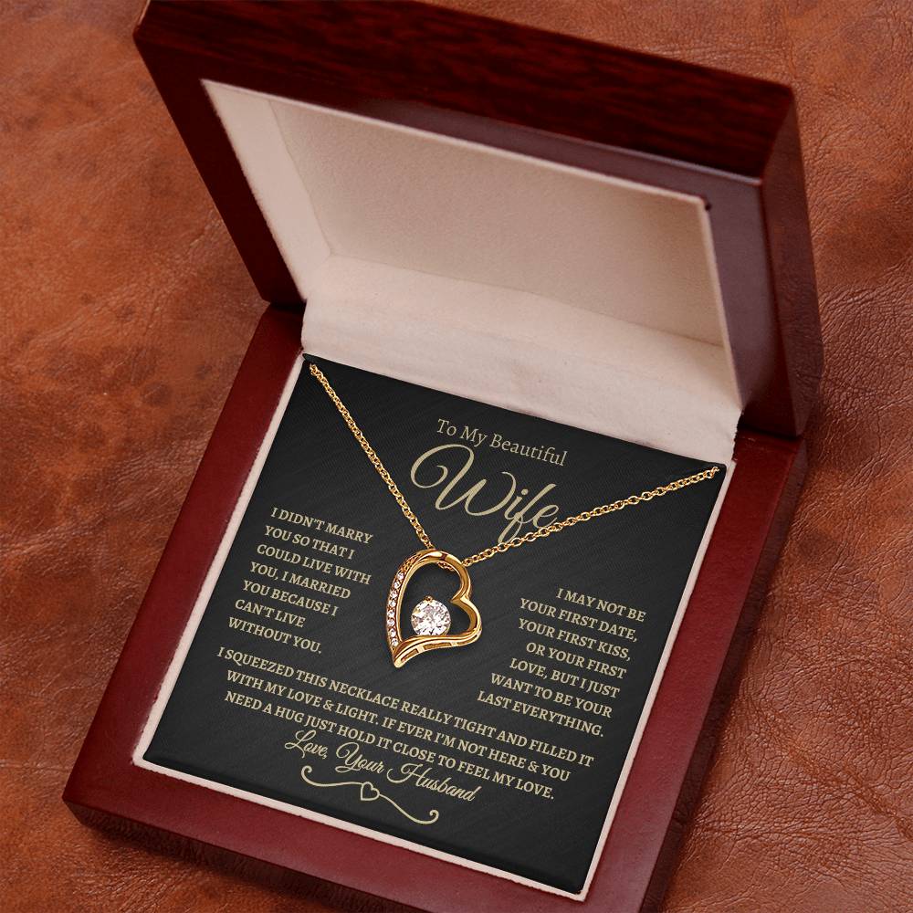 To My Beautiful Wife | Forever Love Necklace - BTG