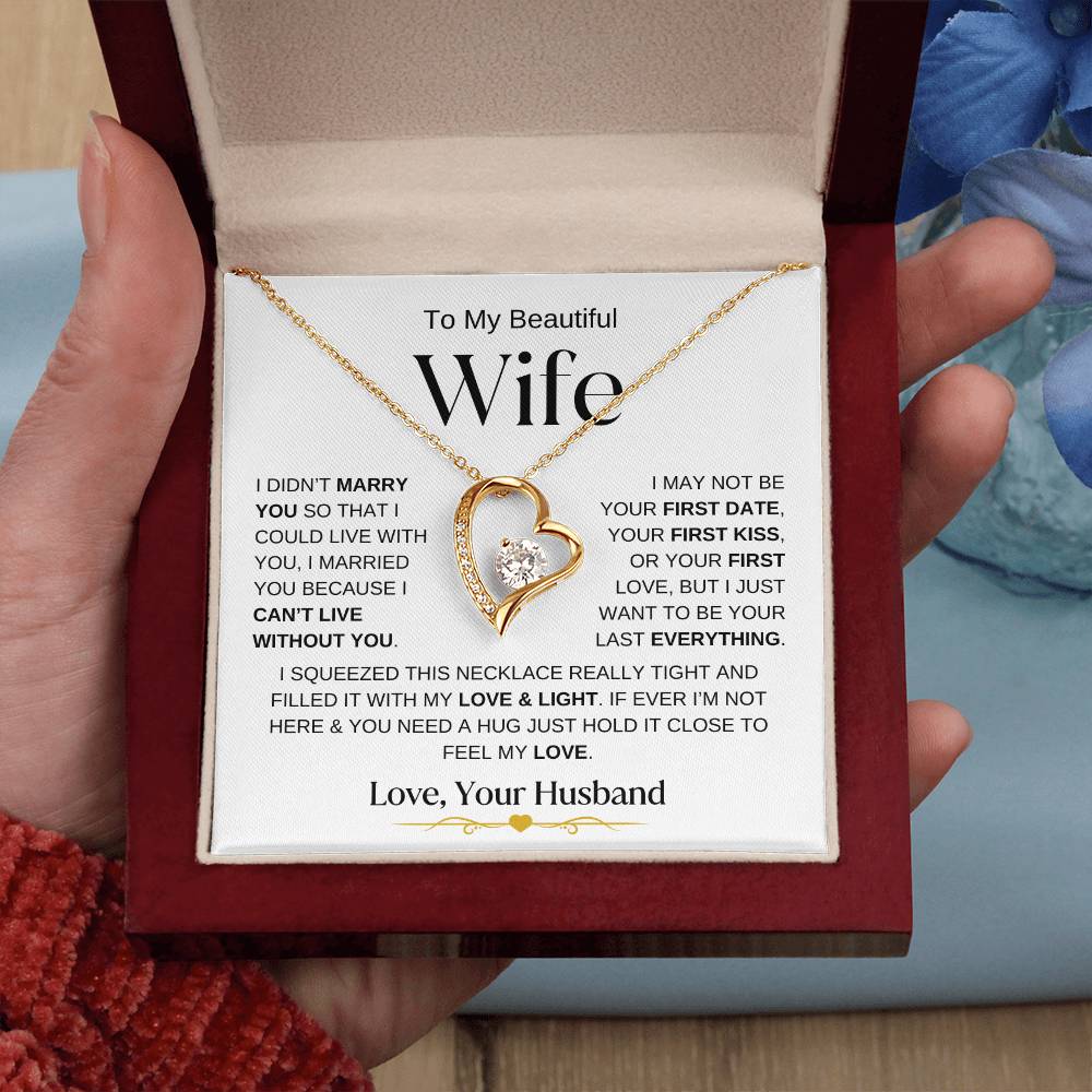 To My Beautiful Wife | Forever Love Necklace - WBa