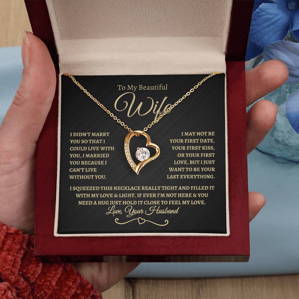 To My Beautiful Wife | Forever Love Necklace - BTG