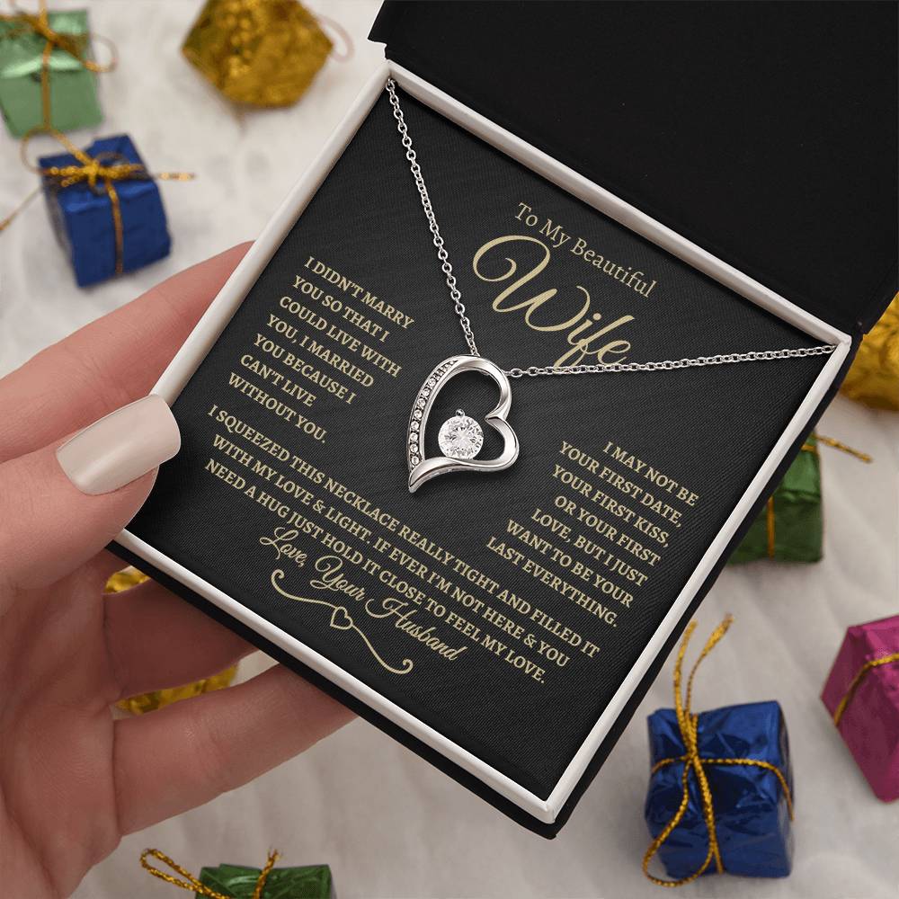 To My Beautiful Wife | Forever Love Necklace - BTG