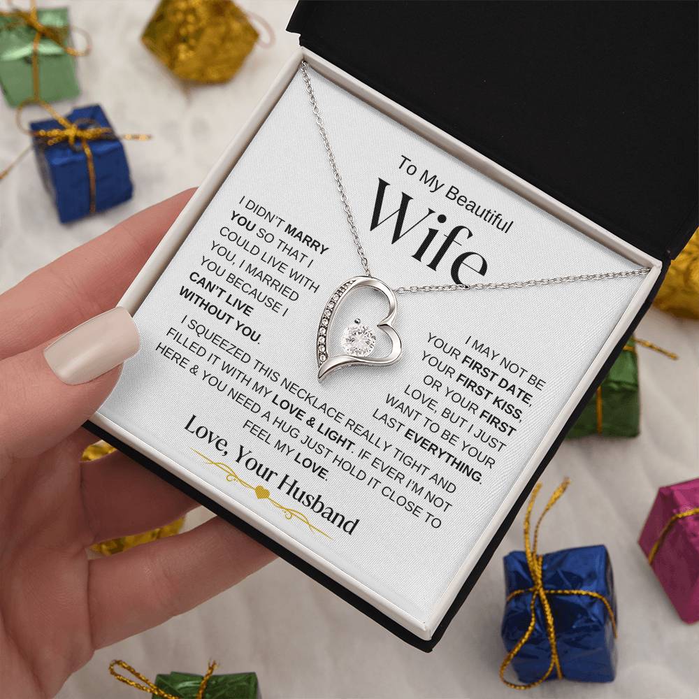 To My Beautiful Wife | Forever Love Necklace - WBa