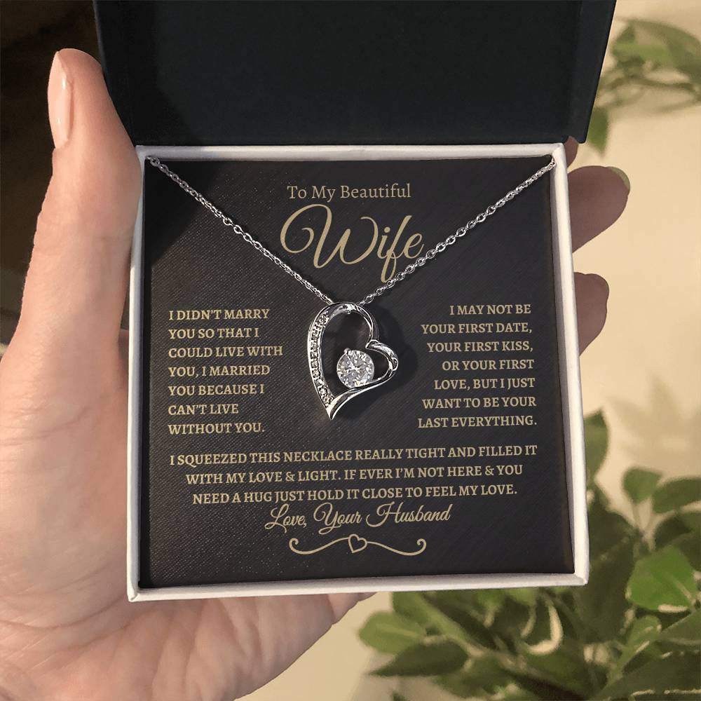 To My Beautiful Wife | Forever Love Necklace - BTG