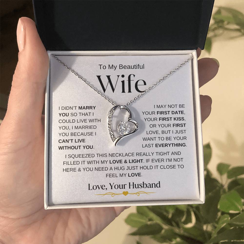 To My Beautiful Wife | Forever Love Necklace - WBa