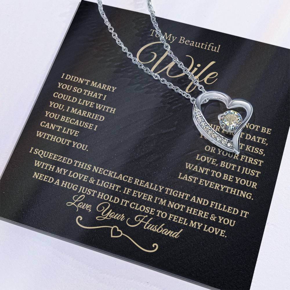 To My Beautiful Wife | Forever Love Necklace - BTG