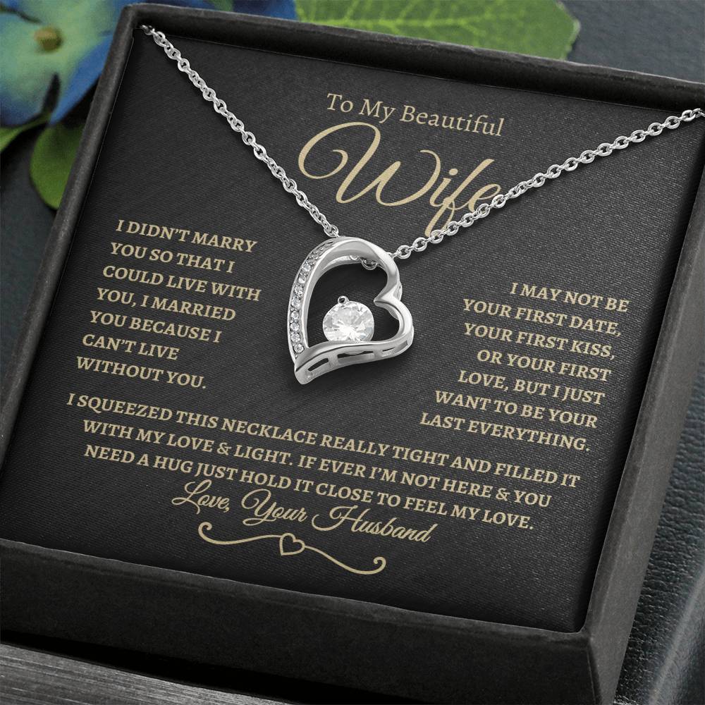 To My Beautiful Wife | Forever Love Necklace - BTG