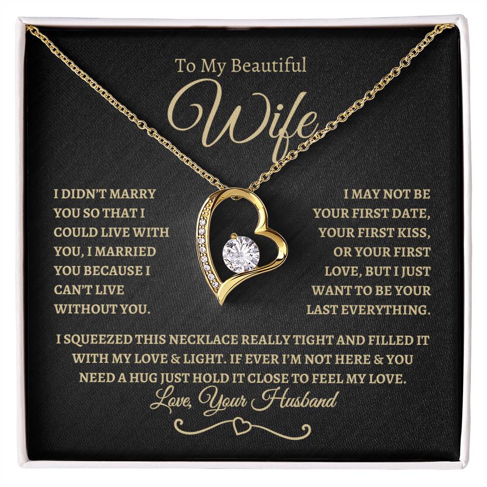 To My Beautiful Wife | Forever Love Necklace - BTG