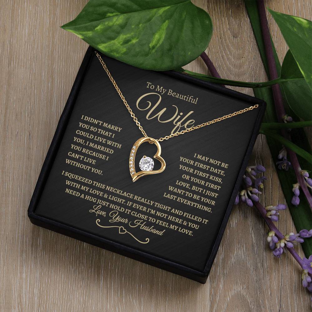 To My Beautiful Wife | Forever Love Necklace - BTG
