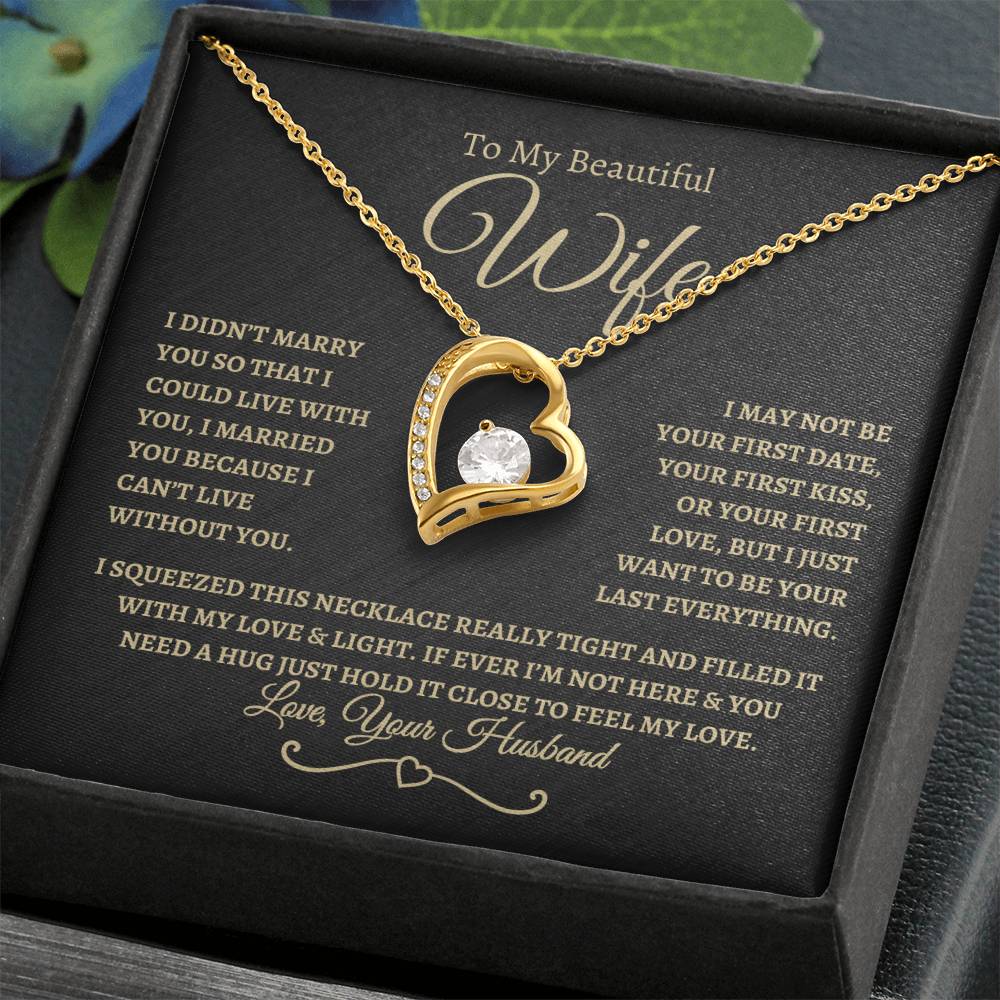 To My Beautiful Wife | Forever Love Necklace - BTG