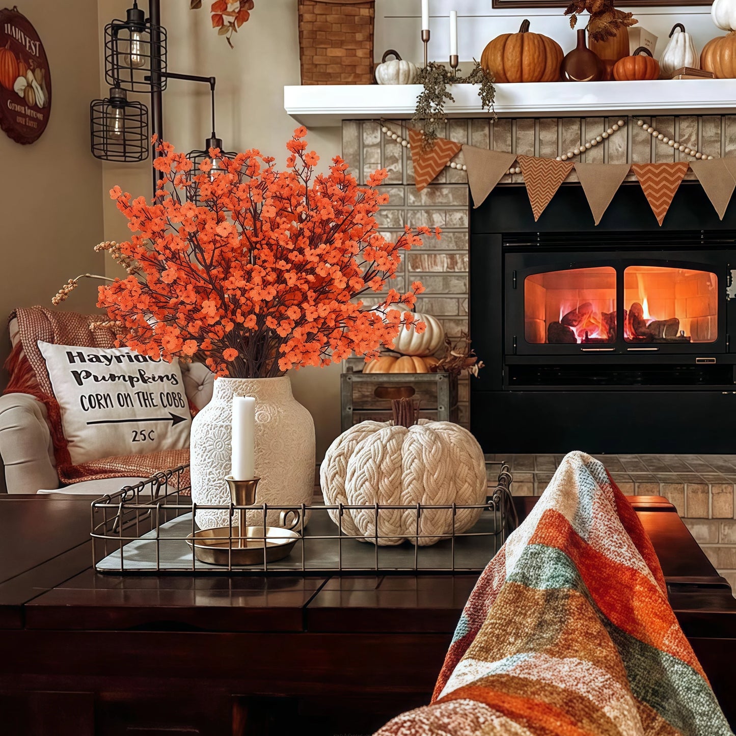 Autumn Silk Flower Decor