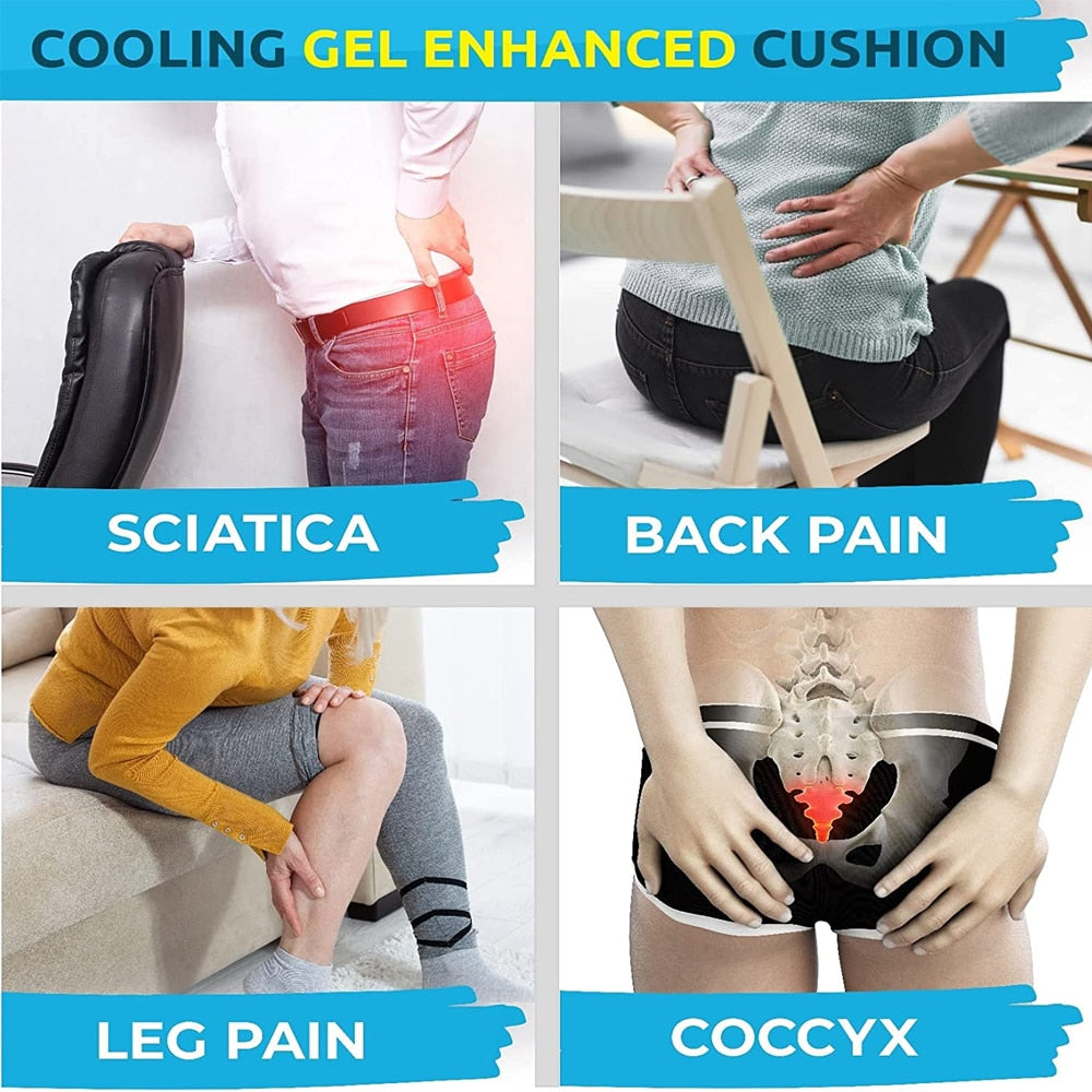 Ergonomic Design Memory Foam Seat Cushion