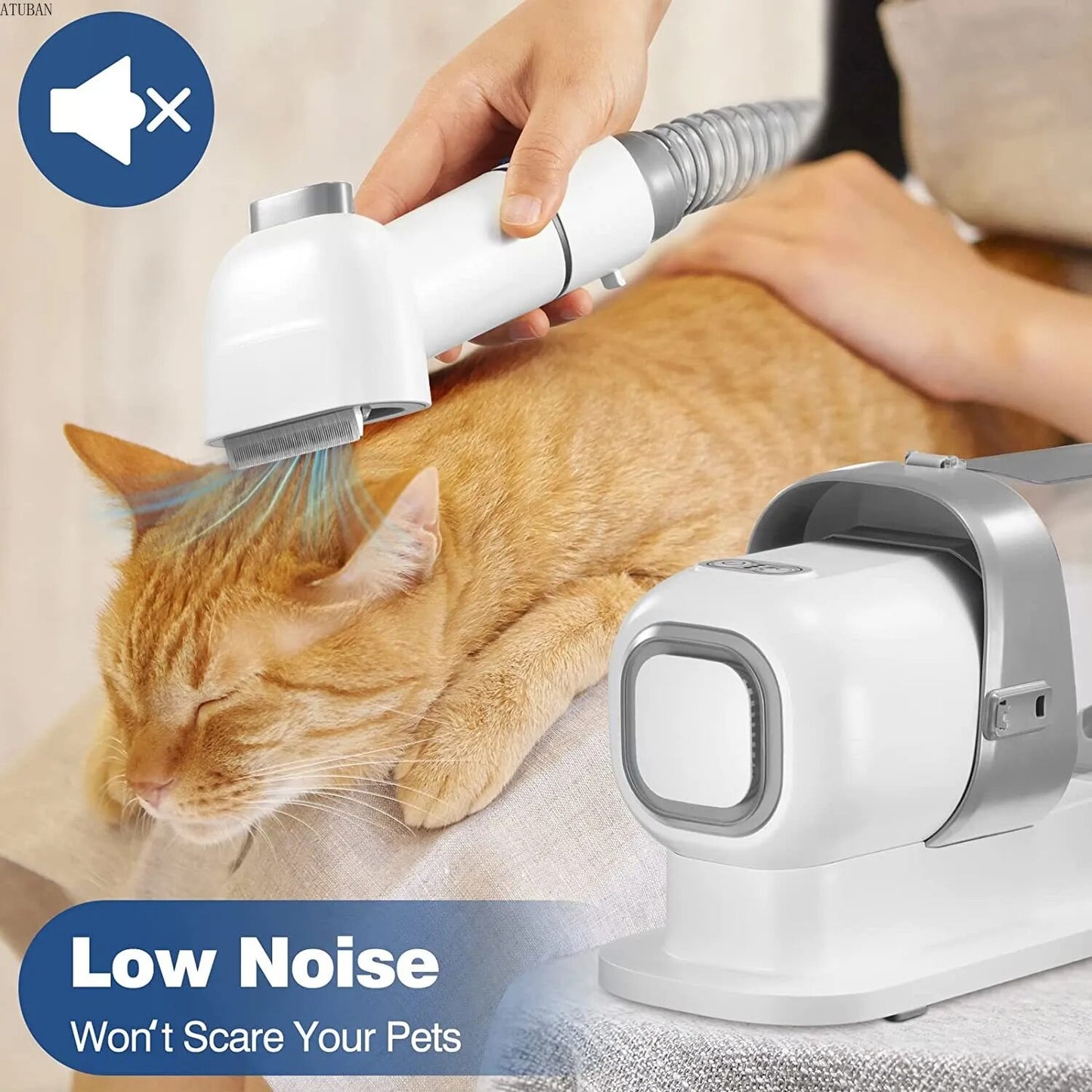 Pet Grooming Vacuum with 2.3L Capacity