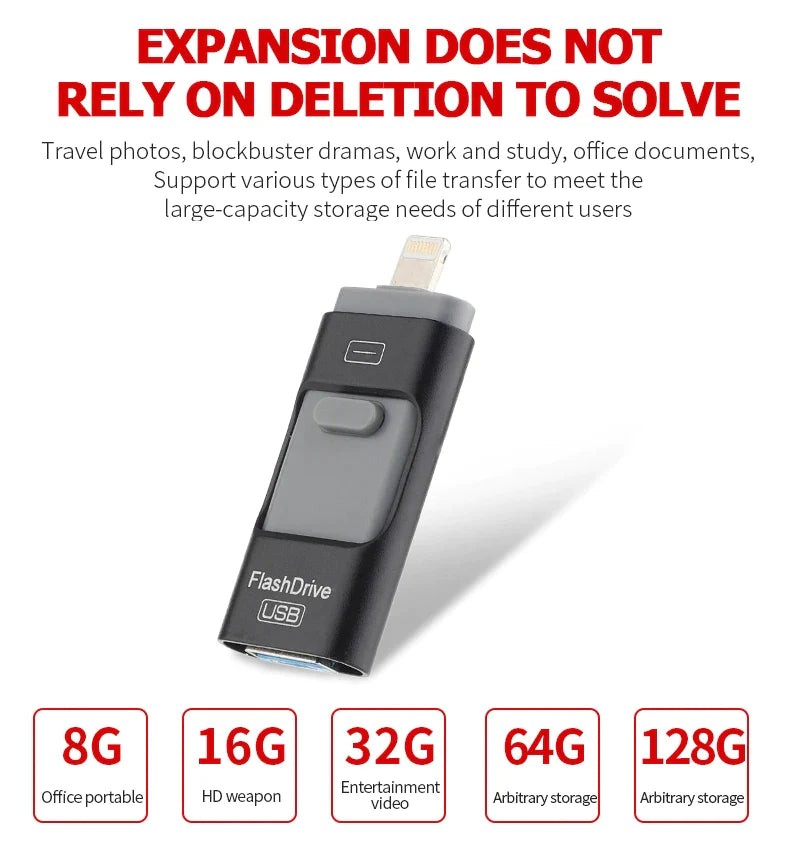 4 in 1 USB Flash Drive ™ Various Sizes