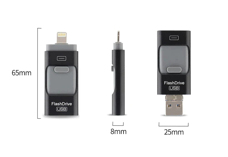 4 in 1 USB Flash Drive ™ Various Sizes