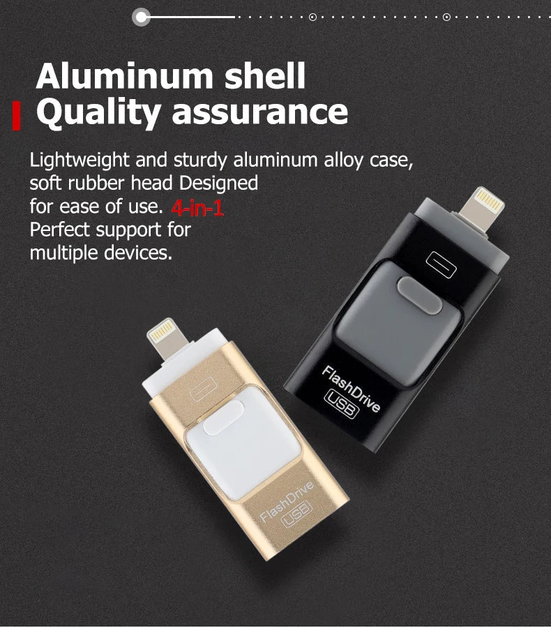 4 in 1 USB Flash Drive ™ Various Sizes