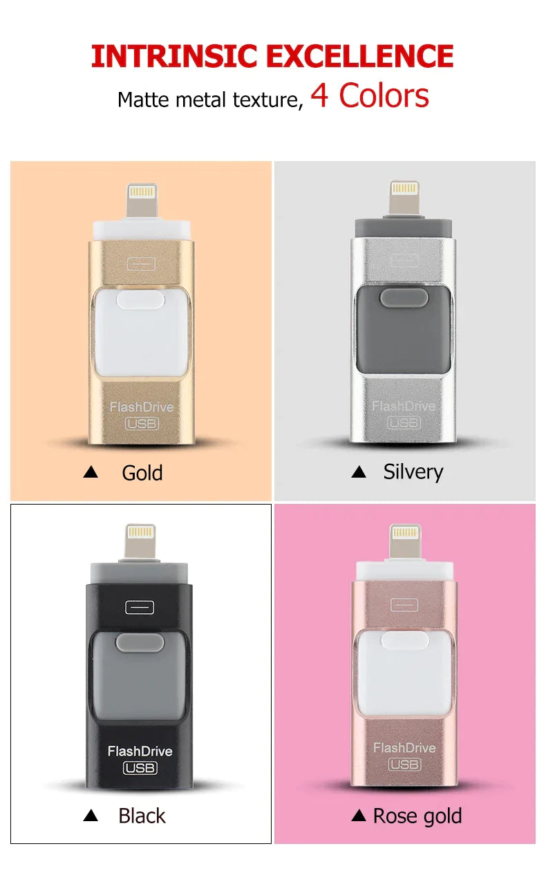 4 in 1 USB Flash Drive ™ Various Sizes