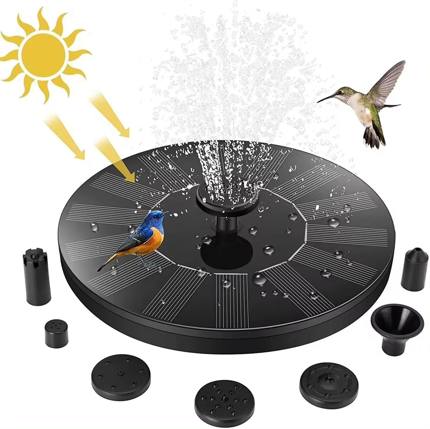 Bird Haven™ Solar Powered Water Fountain