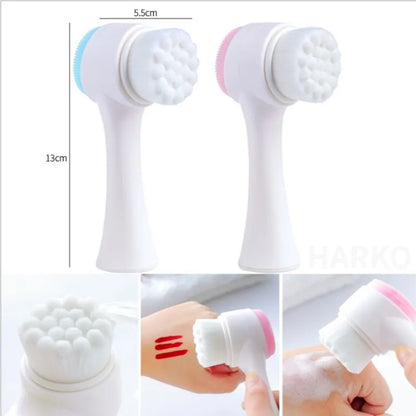 Double-Sided Silica Gel Facial Brush