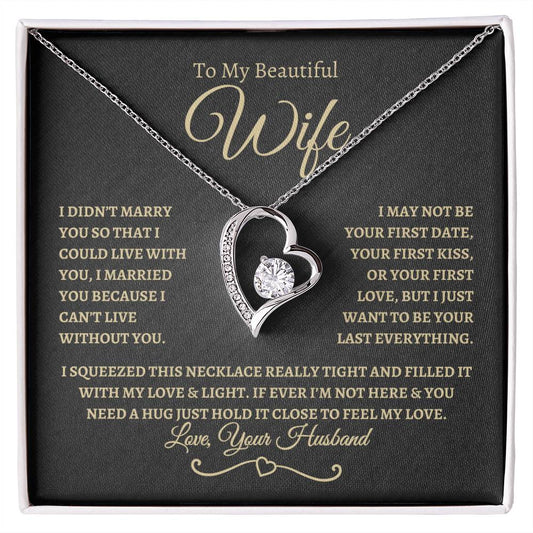 To My Beautiful Wife | Forever Love Necklace - BTG
