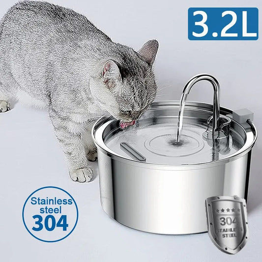 Stainless Steel Cat Water Fountain