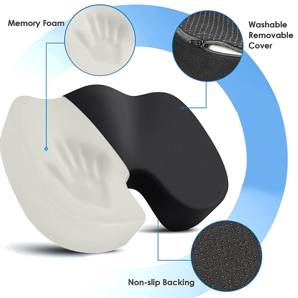 Ergonomic Design Memory Foam Seat Cushion