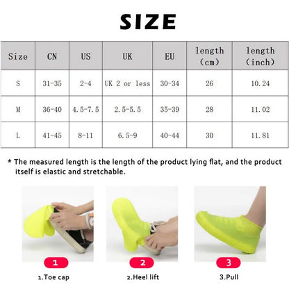 Waterproof Silicone Shoe Covers for Rain